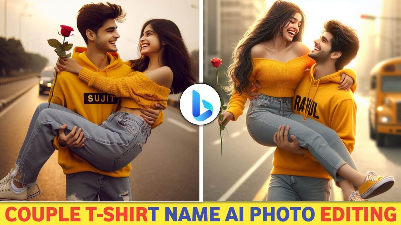 Couple T-Shirt Game with AI Photo Editing