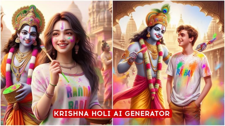 Krishna Holi 3D Images Ai Photo Generator – Bing Image Creator blog post