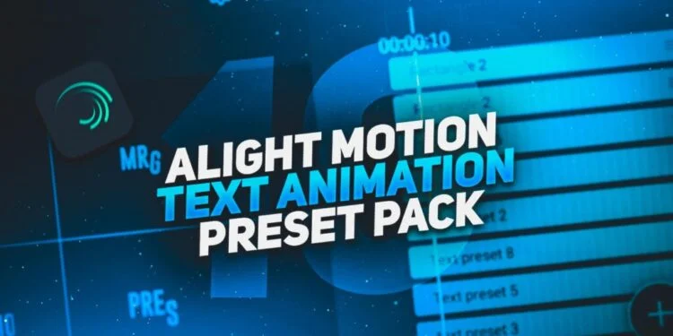 alight motion text presets viral instagram
