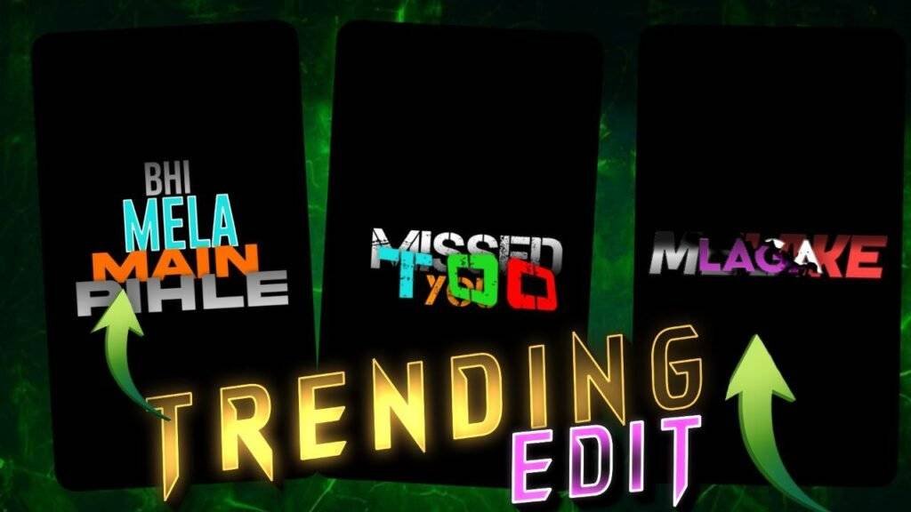 New Trending Black Null Lyrics Video Editing in Alight Motion | Bittu ki Edit