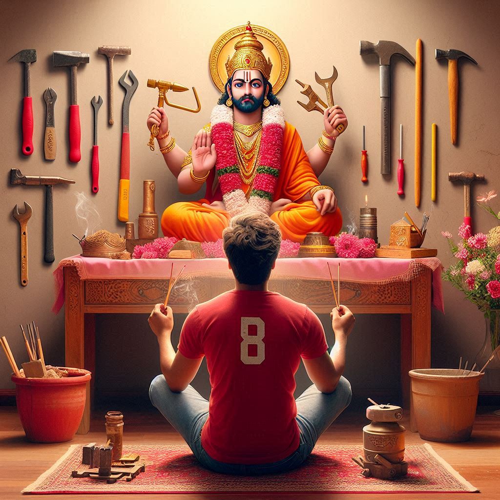 Vishwakarma Puja Ai Photo Editing 