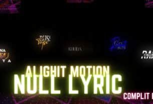 Party All Night Song Reels Null Lyrics Editing in Alight Motion